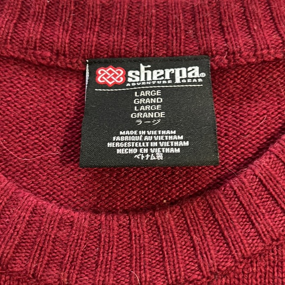 Sherpa Adventure Gear beautiful acre Neck sweater Mens Large for sale. - Picture 6 of 16